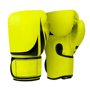 Gants de boxe en cuir de qualité supérieure, à doigts entiers, avec fermeture à lacets au poignet, pour adultes, entraînement unisexe, sparring, MMA, kickboxing - Product Image 4