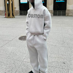 Custom HIGH <b>500</b> <b>GSM</b> Heavyweight Fleece Winter Set UNISEX Fleece <b>Hoodie</b> Regular Fit Streetwear - Product Image 2