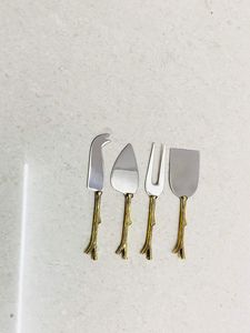 Ensemble d'ustensiles à fromage en acier inoxydable, 4 pièces, outils de service, compatibles lave-vaisselle - Product Image 2