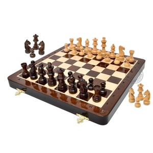 Handcrafted Rosewood Magnetic Travel <b>Chess</b> <b>Set</b> Wholesale | Moradabad - Product Image 2