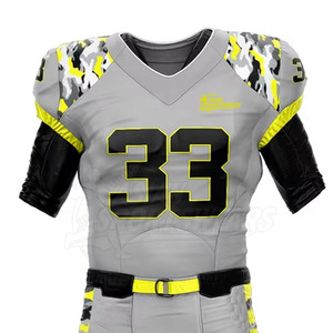 Nouvel uniforme de football américain élégant et respirant, couleurs personnalisées, designs uniques, logo personnalisé, identité d'équipe, performance 100% - Product Image 3