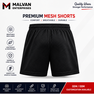Pantalones Cortos Deportivos Transpirables de Malla con Cintura Alta, de Poliéster/Algodón Estampado para Hombre, de Secado Rápido, Cintura Elástica, Informales, para Entrenamiento - Product Image 2