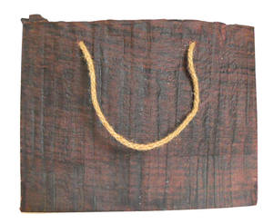 Bolsas de Papel de Regalo de Lujo Hechas a Mano con Papel de Algodón Reciclado, con su Propio Logotipo, Bolsas de Papel Texturizadas con Cordón de Yute en Color Tierra - Product Image 1