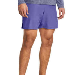Shorts de course athlétiques pour hommes, taille élastique, respirants, séchage rapide, design uni, tissu en toile pour la course à pied rapide - Product Image 5