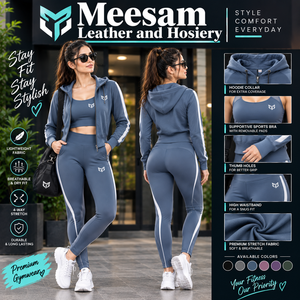 Conjunto de Yoga de 2 Piezas para Mujer, Sudadera con Capucha y Pantalones Largos de Color Sólido con Franja Lateral, Ropa Deportiva Transpirable y Ligera - Product Image 6
