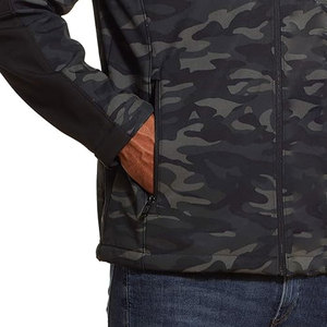 URBANGAZER Men's Patchwork Fleece Varsity Jacket O-Neck <b>Covered</b> <b>Button</b> Windproof Breathable Eco-Friendly Casual Outdoor Winter - Product Image 5