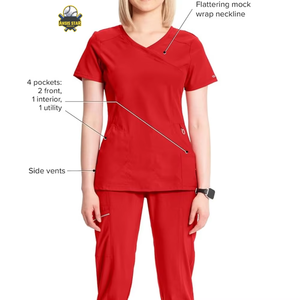 ชุดสครับแพทย์ผู้หญิง ANSIS STAR INDUSTRIES ขายดี ผ้าถัก ระบายอากาศได้ดี ยืดหยุ่น ใช้ได้ทั้งชายและหญิง เหมาะสำหรับโรงพยาบาล รับสั่งทำตามแบบ - Product Image 6