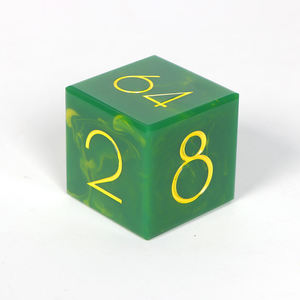 Cubo de Dobleación de Perlas de Alta Gama para Juegos, Cubo de Backgammon de Resina Premium con Acabado Brillante - Product Image 3