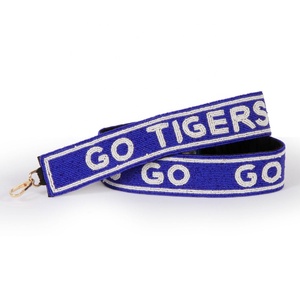 Sangle de sac à main sport en coton perlé Go Tigers, accessoire de sac artisanal, parfait pour la personnalisation - Product Image 6