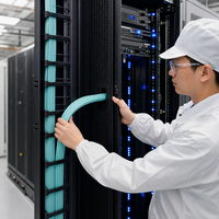 Cable Troncal de Fibra Óptica OM4 LSZH de 6 Hilos para Interiores, para Redes, Centros de Datos y Cableado de Red Local