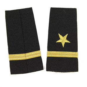 Épaulettes en tissu faites à la main personnalisées en gros, broderies, écussons à épingler avec perles, feutre non tissé pour accessoires d'uniforme de pilote - Product Image 2