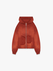Sudadera con Capucha y Cremallera de Diseño Vintage, Estilo Desgastado, Fabricada en Pakistán, Diseño Personalizado de Última Moda, Comodidad Diaria para Otoño - Product Image 1