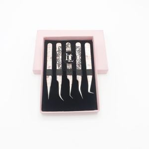 Outils de luxe pour cils, pince à cils professionnelle de qualité supérieure en acier inoxydable, outil d'extension fait main durable à pointe argentée - Product Image 6