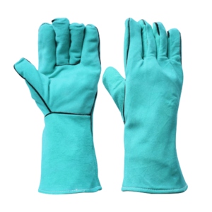 High Quality Heavy-Duty Cowhide Split Leather CE Certified Welding Gloves Safety Cuff for Industrial <b>Fire</b> - Product Image 1