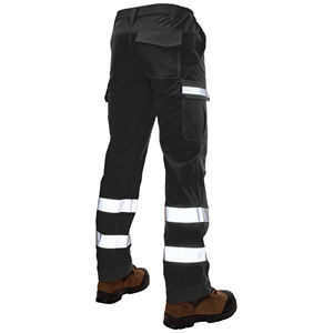 Stretch Safety <b>Cargo</b> <b>Pants</b> Flexible Industrial <b>Work</b> Trousers with Multiple Pockets - Product Image 6
