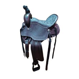 Sillín de montar Western Pleasure Trail Riding con aspecto elegante, bellamente hecho a mano, superventas, con juego de tachuelas a granel - Product Image 1