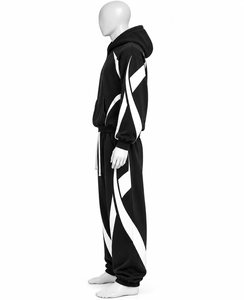 Survêtement Streetwear Personnalisé avec Logo Imprimé, Effet Délavé, Molleton Lourd 100% Coton, Coupe Évasée, pour Homme – En Vente - Product Image 6