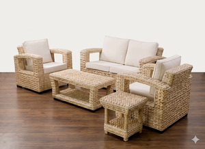 Ensemble de canapés de jardin en rotin synthétique moderne, résistant aux intempéries, en osier PE, mobilier d'extérieur pour patio, hôtel, complexe hôtelier, salon modulable - Product Image 2