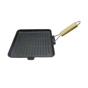 Poêle grill antiadhésive multifonctionnelle idéale pour la cuisson à l'intérieur, la friture, la rôtissure et les repas sains sans huile - Product Image 2