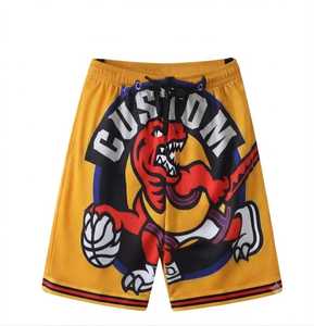 Pantalones Cortos de Baloncesto Personalizados para Hombre, Transpirables, de Malla, 100% Poliéster, de Secado Rápido, Cintura Elástica, para Gimnasio, Deportes y Uso Diario - Product Image 1