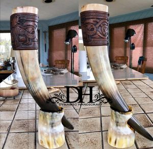 Mug artisanal rustique vintage en corne de buffle naturelle, écologique, poli, bio - Product Image 4