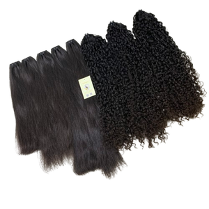 ผมต่อแบบยาวสองชั้นม้วนเป็นมัดผมมนุษย์อัจฉริยะตามสั่งผมมนุษย์เวียดนาม - Product Image 1