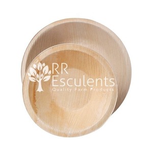 Premium Areca Palm Leaf Bowls Biodegradable Disposable Tableware For Party Weddings Sustainable Natural <b>Dinnerware</b> Set Bulk Pack - Product Image 1