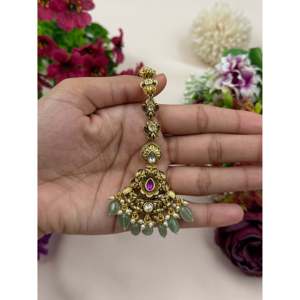 Cultural Collectible Jewelry-Vidisha Heritage Mang Tika Indian Ethnic Artificial Tika - Product Image 2