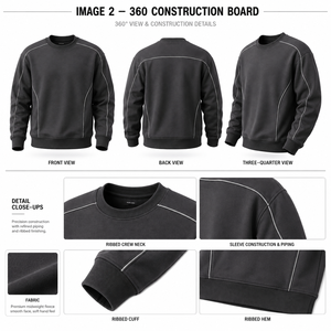 <b>Sweatshirt</b> Varsity Outerwear Hip Hop Men Ribbed Cuff ODM Chenille Patch Private Label <b>Oversized</b> Loopback <b>Vintage</b> <b>Sweatshirts</b> - Product Image 2