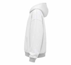 Sweat-shirt à capuche oversize pour homme, couleur unie, en molleton de coton, décontracté, avec poches, pour l'automne, sweats à capuche et sweat-shirts pour homme - Product Image 3