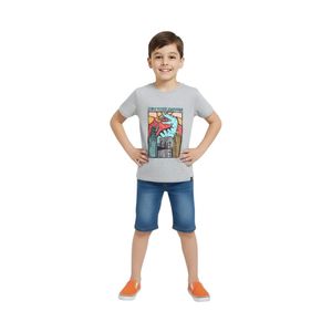 T-shirts à imprimé graphique pour garçons, t-shirts personnalisés pour enfants, col rond, manches courtes, style décontracté d'été, t-shirts modernes pour tous les jours - Product Image 1