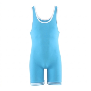 Traje de Lucha Unisex de Una Pieza Color Granate, Ajustado, Elástico, 100% Poliéster, Secado Rápido, Antibacteriano, para Artes Marciales - Product Image 4