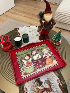 Bandeja de Madera Multifuncional con Diseño Impreso, Bandeja de Madera Versátil para Organización de Escritorio, Bandeja de Servicio al por Mayor - Product Image 6