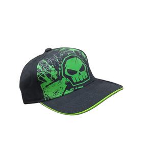 Casquette à 5 panneaux bicolore noire avec logo brodé 3D personnalisé, faible MOQ, 100% coton, large bord, réglable, baseball, sport, fête - Product Image 1