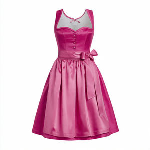 Vestido Bávaro de Alta Calidad, Falda Bávara, Dirndl Bávaro para Mujer, Oktoberfest, Vestido Midi Dirndl Bávaro Ecológico - Product Image 1