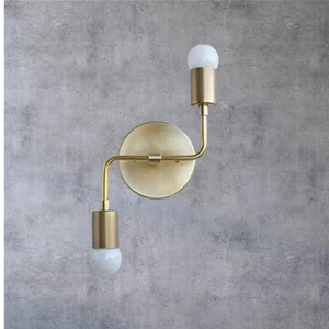 Brass Wall <b>Sconce</b> Art Deco Design Round Shape 100% Handmade Indoor <b>Lighting</b> for Bedroom Home Decor - Product Image 4