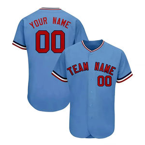 Maillot de baseball en polyester OEM personnalisé pour équipe, manches courtes, imprimé, grande taille, respirant, séchage rapide - Product Image 4