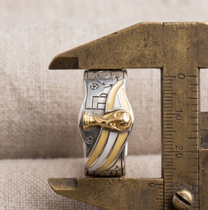 Custom Hip Hop Championship <b>Trophy</b> Ring, Soccer Champions Ring 925 Silver Two Tone 925 Silver Sports Championship Ring - Product Image 4