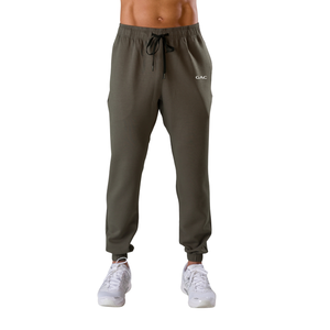<b>Mens</b> Olive Mid Waist Jogger Sweat <b>Pants</b> Elastic Drawstring Soft Breathable Quick Dry Lightweight Casual Sports Training <b>Running</b> - Product Image 1