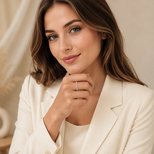 0.55 Carat Round Lab Grown <b>Diamond</b> Floating Bubble Eternity Wedding Band Stackable Bridal <b>Ring</b> 14K 18K Solid Gold Fine Jewelry - Product Image 6