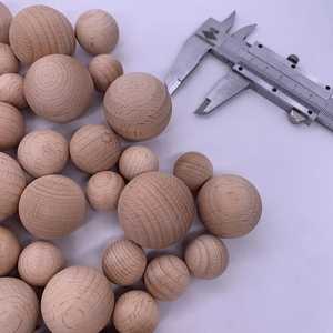 MN EXPORTS Beech <b>Wood</b> <b>Round</b> Balls Plant Pattern 2-Piece Rustic Home Decor - Product Image 5