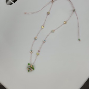 Collar de moda con colgante de cuentas, compatible con OEM/ODM, para uso diario con dije floral en tonos pastel, estilo bohemio de Vietnam - Product Image 6