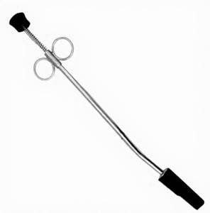 Pistolet de bétaillement vétérinaire droit en acier inoxydable 304, à pointe souple en caoutchouc, réutilisable, avec poignée à ressort à 2 anneaux pour le bétail (bovins) - Product Image 4