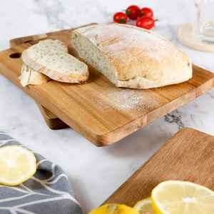 Planche à découper rectangulaire en bois massif pour la maison, ensemble de planches à découper en bambou pour le fromage, la viande, la pizza, les fruits dans la cuisine - Product Image 6