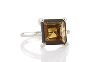 Women's <b>Finger</b> Accessories Solid 925 Sterling Silver Natural Smoky Quartz Cushion Faceted Cut Gemstone Unisex <b>Rings</b> Fine Jewelry - Product Image 4