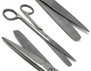 Ciseaux en acier à commande manuelle 130 mm 03-022-130l Instrument chirurgical Certifié CE Classe I Coupe précise Utilisation clinique - Product Image 1