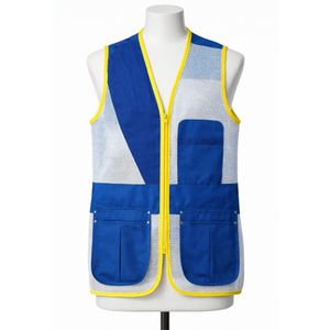 Gilet de tir à la volaille Skeet Pigeon personnalisé sans manches unisexe en tissu extensible respirant polyester pour la chasse imprimé - Product Image 1