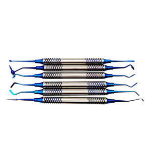 Ensemble de spatules pour composites dentaires, 6 pièces, plaqué titane, instruments chirurgicaux de restauration dentaire - Product Image 4