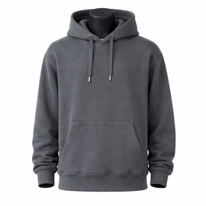 Sweat à capuche personnalisé en tissu brun uni |   Sweat-shirt à capuche en coton et polyester épais |   Sweat à capuche unisexe OEM ODM - Product Image 1
