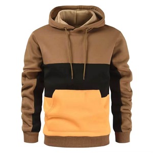 CUSTOMIZED Winter pure cashmere hoodie men's pullover double layer heavy <b>wool</b> sweater hooded cashmere sweater casual hat sweater - Product Image 3